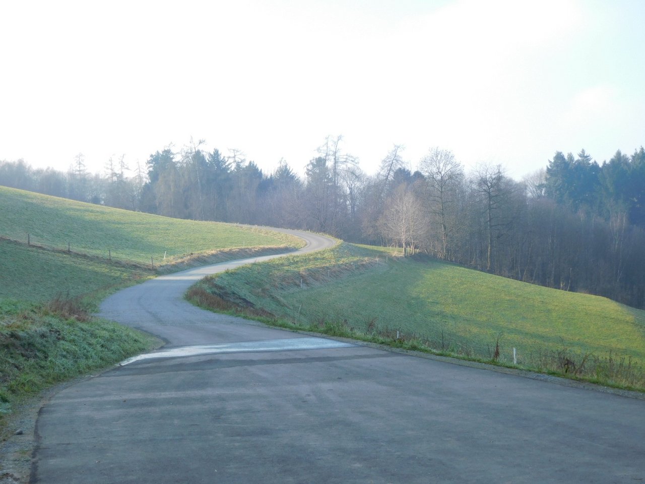 Fertiggestellter Wirtschaftsweg